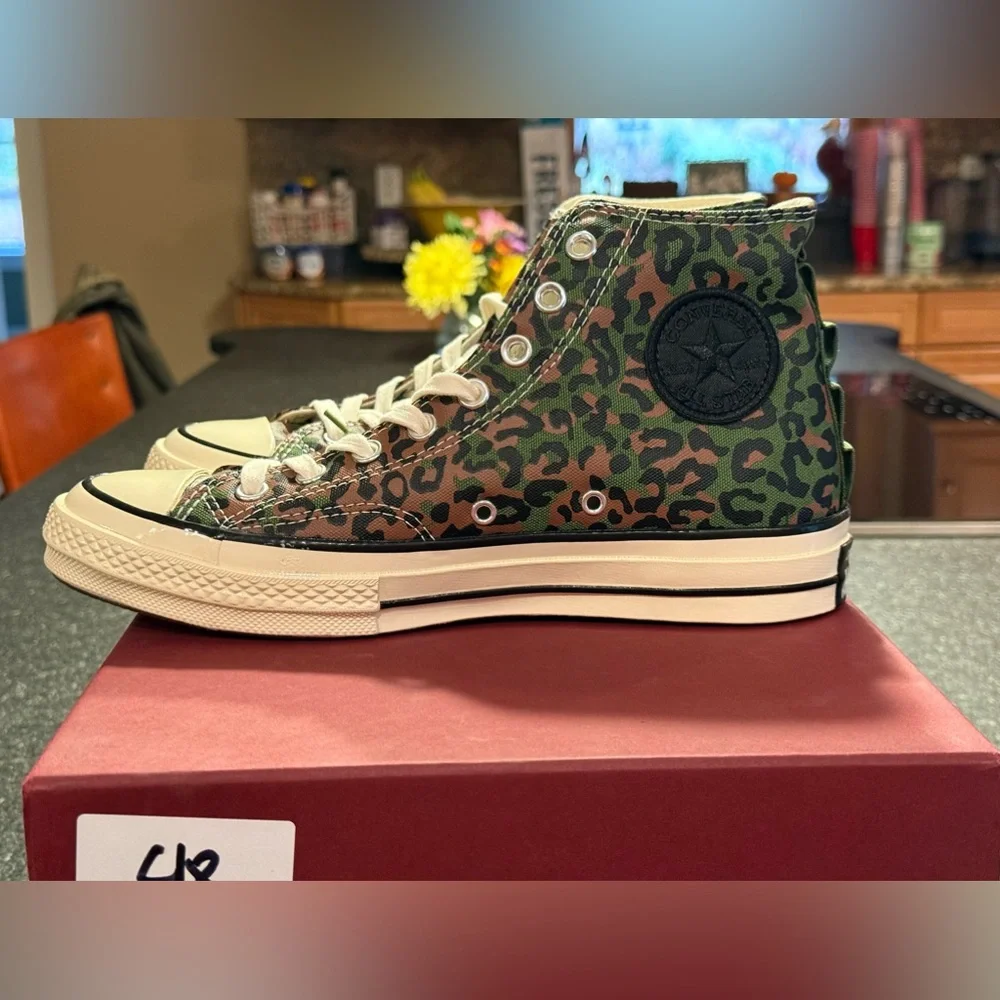 CONVERSE x CONCEPTS unisex CT 1970 HI ZAIRE LEOPARD CAMO SNEAKERS